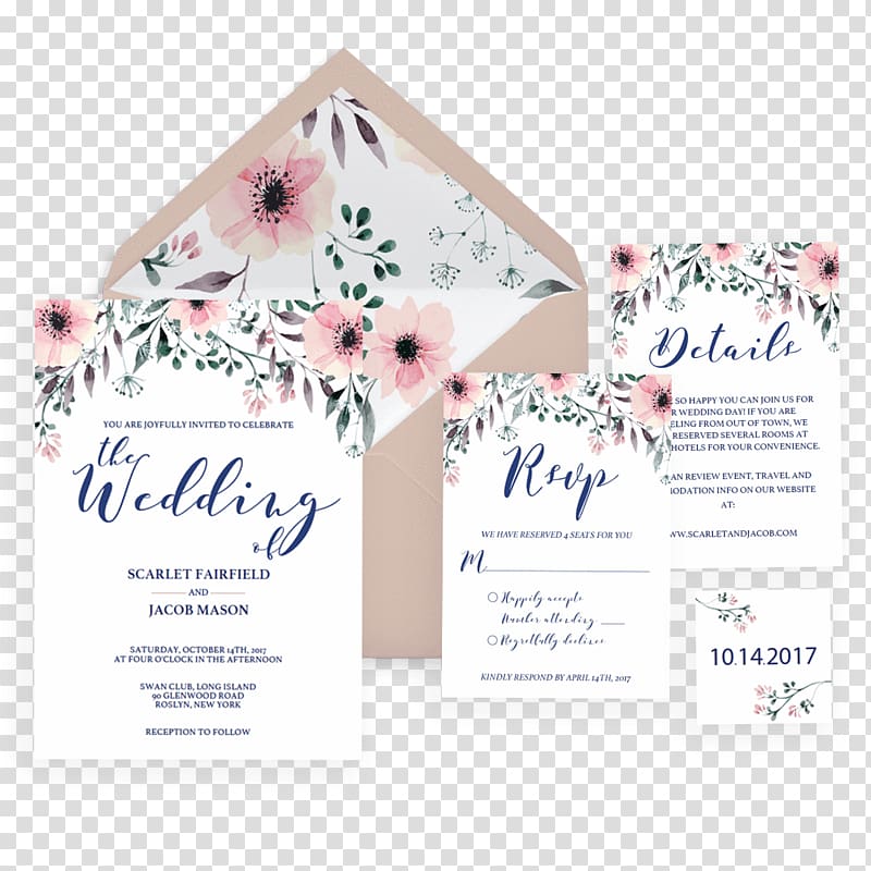 Wedding invitation Place Cards Wedding reception Paper, wedding transparent background PNG clipart