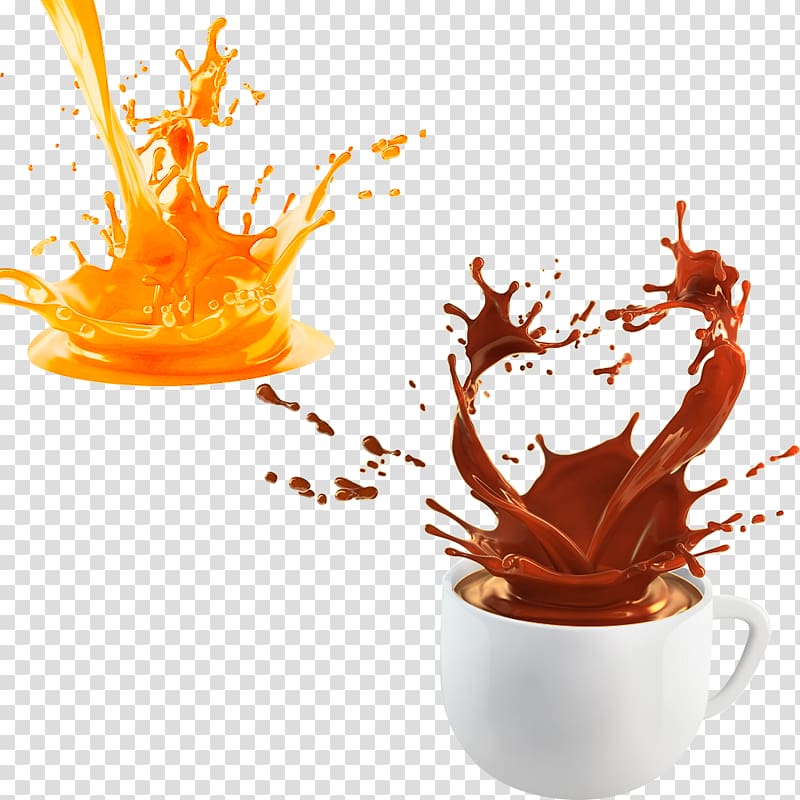 Coffee Chocolate milk Hot chocolate, Shaking the coffee cup transparent background PNG clipart