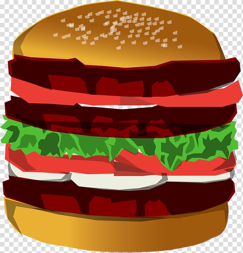 Hamburger Hot dog Cheeseburger Fast food Chicken sandwich, Giant Burger King transparent background PNG clipart