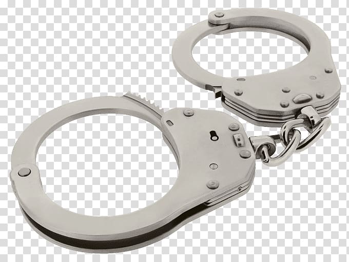 Handcuffs Police Baton Bâton télescopique Electroshock weapon, handcuffs transparent background PNG clipart