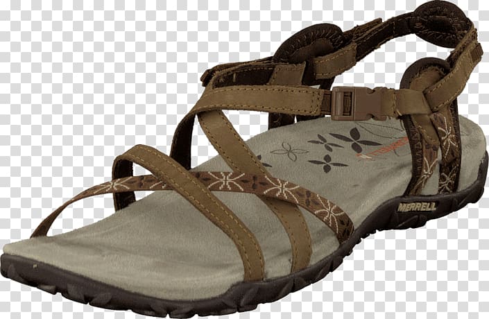 Slipper Shoe Sandal Merrell outlet, dark Earth transparent background PNG clipart