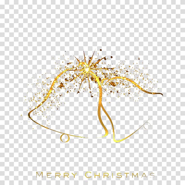 shine Christmas, Golden shine Christmas bells transparent background PNG clipart