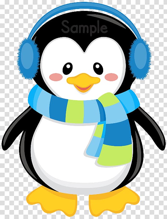 Penguin Girl , the little girl with a scarf transparent background PNG ...