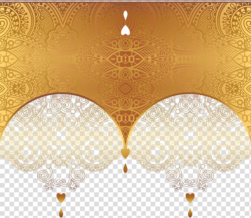 Ornament Gold Euclidean , Luxury gold card, gold border illustration transparent background PNG clipart