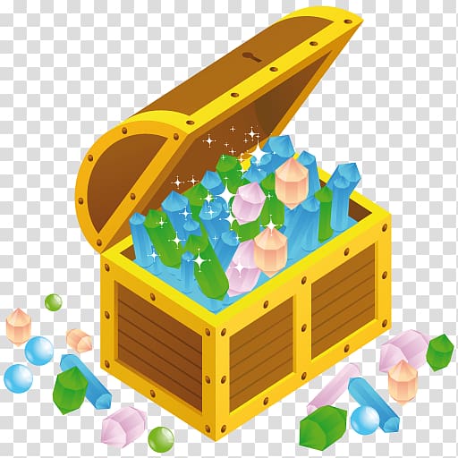 Treasure chest PNG transparent image download, size: 566x525px