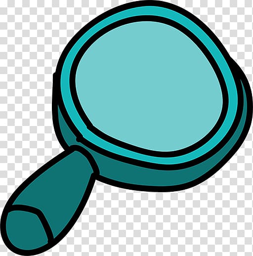 Magnifying glass Cartoon Animation , Blue magnifying glass transparent background PNG clipart