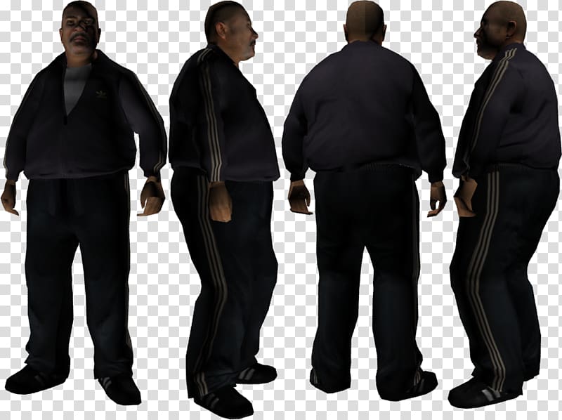 Grand Theft Auto: San Andreas San Andreas Multiplayer Tracksuit Mod Skin, fat man transparent background PNG clipart