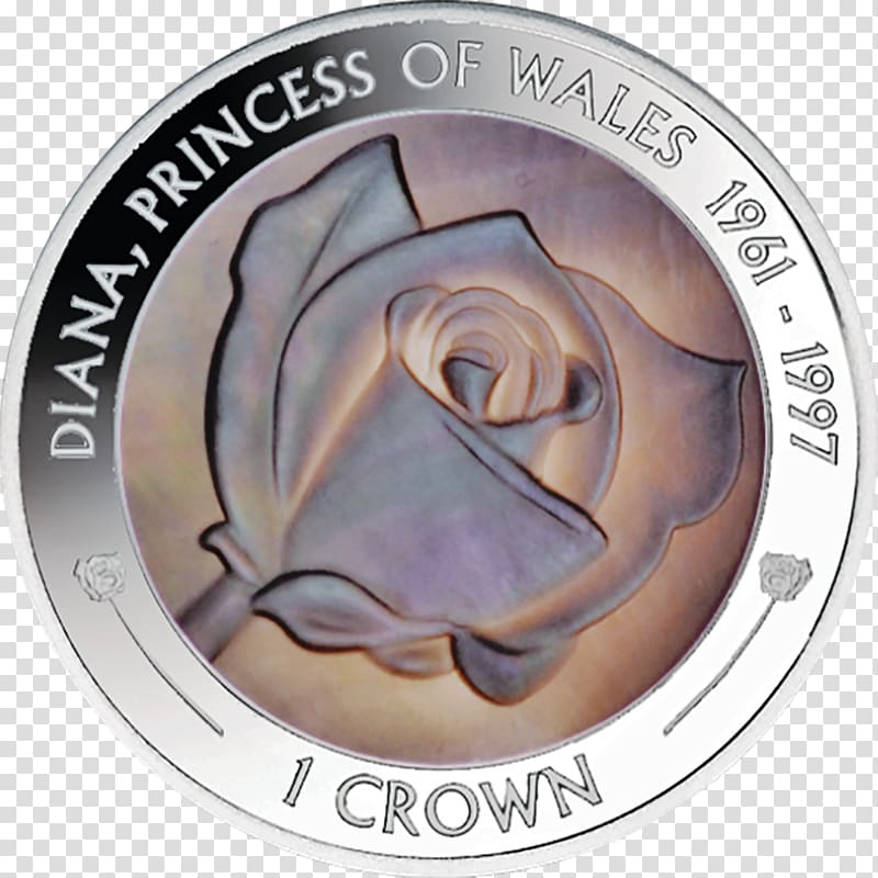 Silver coin Death of Diana, Princess of Wales Medal Silver coin, Coin transparent background PNG clipart