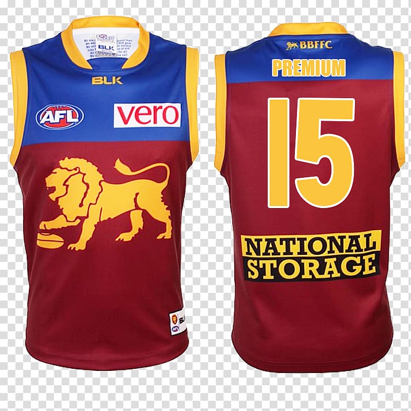 2016 Brisbane Lions season Australian Football League Detroit Lions T-shirt, T-shirt transparent background PNG clipart