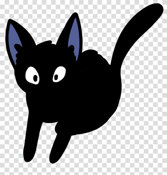 Black cat Kitten Whiskers Domestic short-haired cat, HAIR BALL TOTORO transparent background PNG clipart