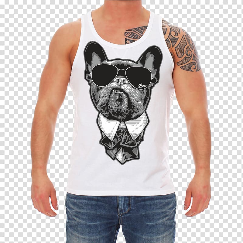 T-shirt Dog breed French Bulldog Olde English Bulldogge, T-shirt transparent background PNG clipart