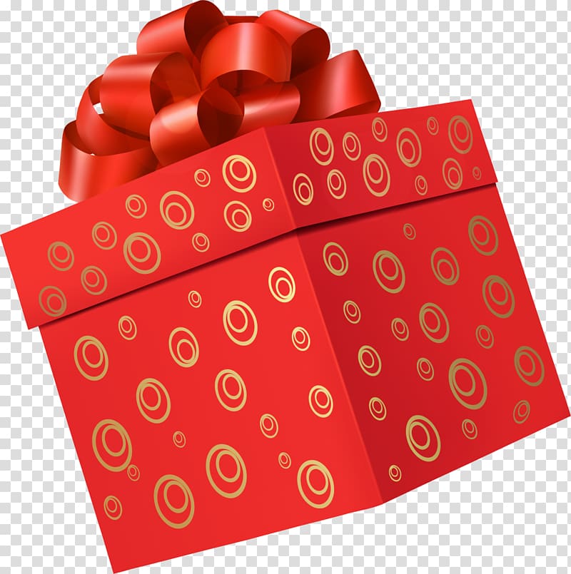 Gift Box , Small clean red gift box transparent background PNG clipart