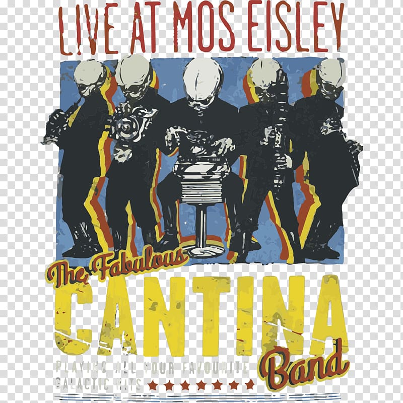 Printed T-shirt Mos Eisley Cantina Figrin D\'an and the Modal Nodes Hoodie, T-shirt transparent background PNG clipart