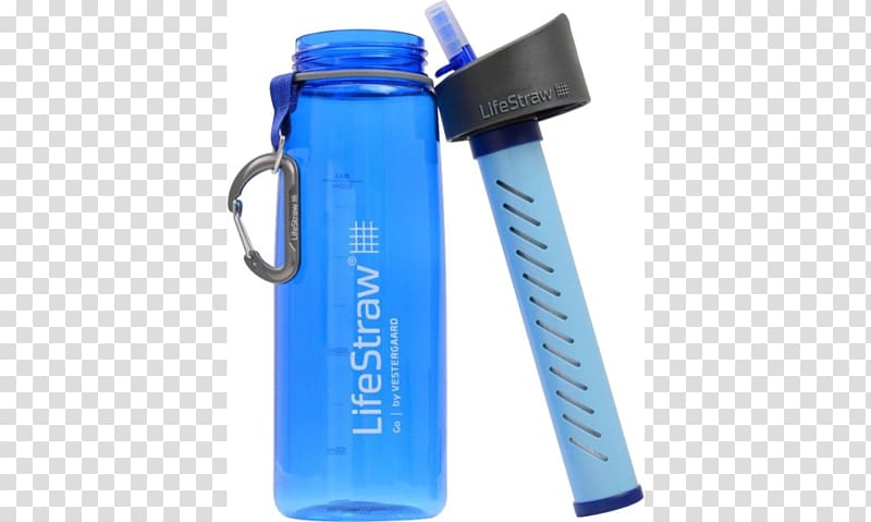 Water Filter LifeStraw Drinking water Portable water purification Bottle, bottle transparent background PNG clipart