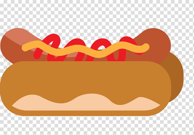 Fast food Hot dog Hamburger Doughnut Junk food, Cartoon hot dog transparent background PNG clipart