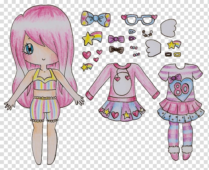 Cut out Paper Dolls and Crafts Kawaii Coloring Book: Casual Edition 81  Outfits: Freely Mix and Match: Fashion Paper Dolls: Activity Craft and  Coloring ... Illustration : Anime Japanese Shoujo style :