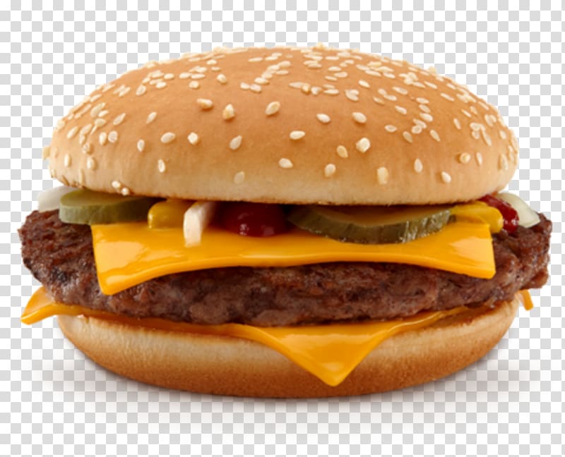 McDonald\'s Quarter Pounder Cheeseburger Hamburger Filet-O-Fish McDonald\'s Chicken McNuggets, sandwich transparent background PNG clipart