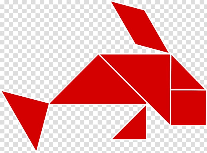 Tangram Puzzle Game Wikipedia, triangle puzzle transparent background PNG clipart