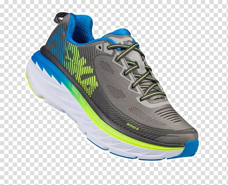 Hoka Bondi 5 Sports shoes HOKA ONE ONE Running, Hoka Running Shoes for Women for Stores transparent background PNG clipart