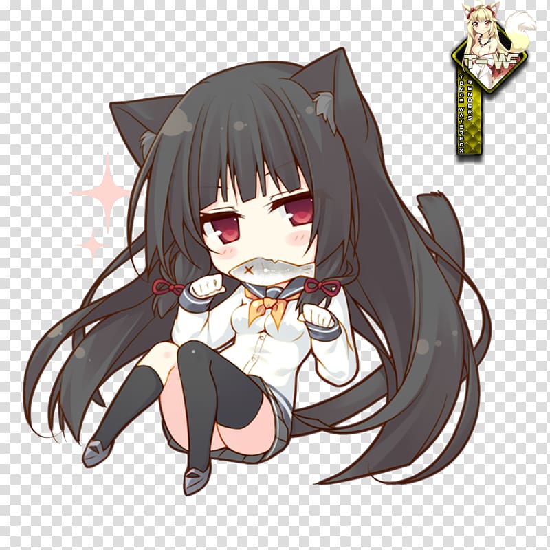 Anime Mangaka Art Chibi, maneki neko transparent background PNG clipart ...