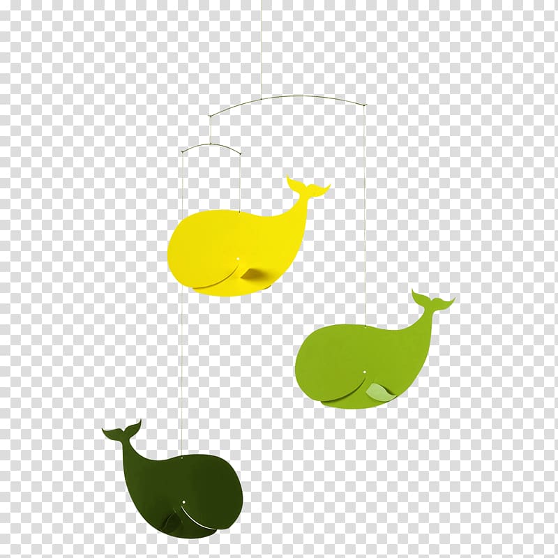 Flensted Mobiler Cetacea Green Yellow Gentle Giants of the Sea, Baby happy transparent background PNG clipart