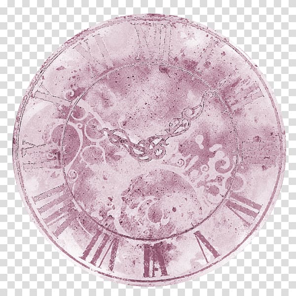Clock, Purple clock transparent background PNG clipart