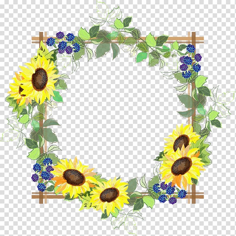 Frames Paper Common sunflower, others transparent background PNG clipart
