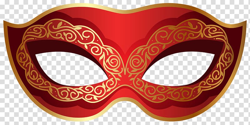 red and brown masquerade illustration, Carnival of Venice Mardi Gras in New Orleans Mask , Masquerade Mask transparent background PNG clipart