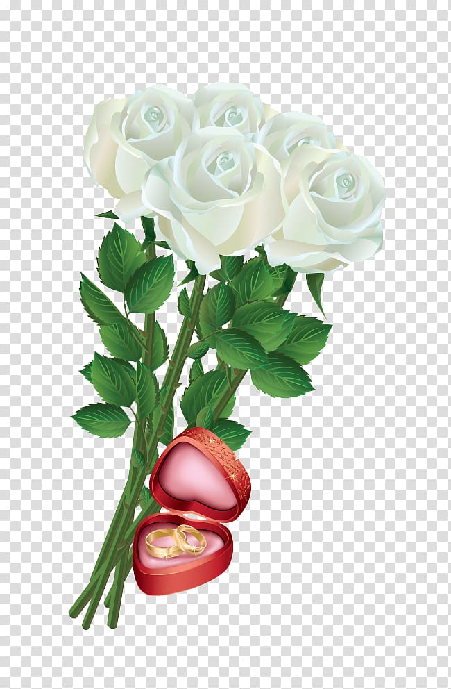 Rose, White Rose Bouquet transparent background PNG clipart
