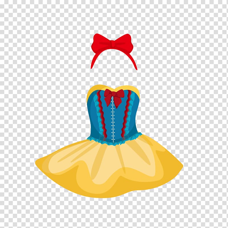 Snow White Cartoon Skirt, Snow White Dress transparent background PNG clipart