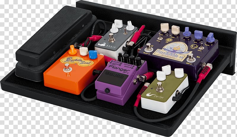 Pedalboard Effects Processors & Pedals Guitar Musical Instruments, guitar transparent background PNG clipart