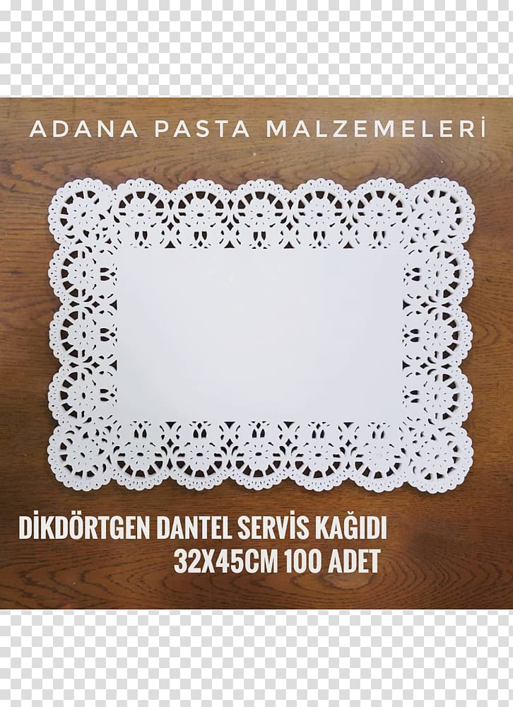 Place Mats Paper Doily Adana Pastry Supplies (Akform food), dantel transparent background PNG clipart