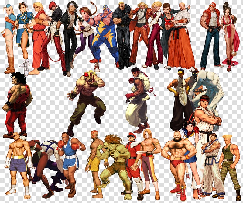 standing Street Fighter characters, Street Fighter IV Street Fighter II: The World Warrior Street Fighter III Street Fighter V, King of fighters transparent background PNG clipart