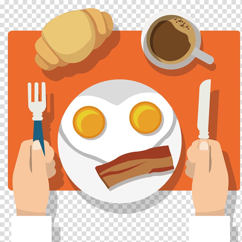 Coffee Full breakfast Elements of Taste: Understanding What We Like and Why Fried egg, Flat breakfast transparent background PNG clipart