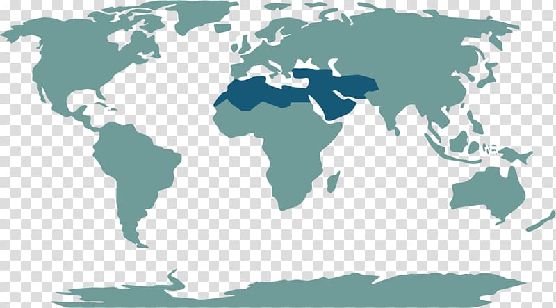 World map Middle East Europe, east transparent background PNG clipart