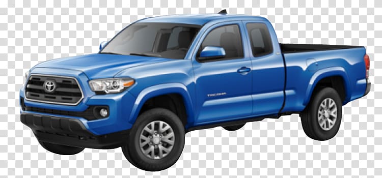 2018 Toyota Tacoma SR5 V6 Pickup truck Car, usa visa transparent background PNG clipart