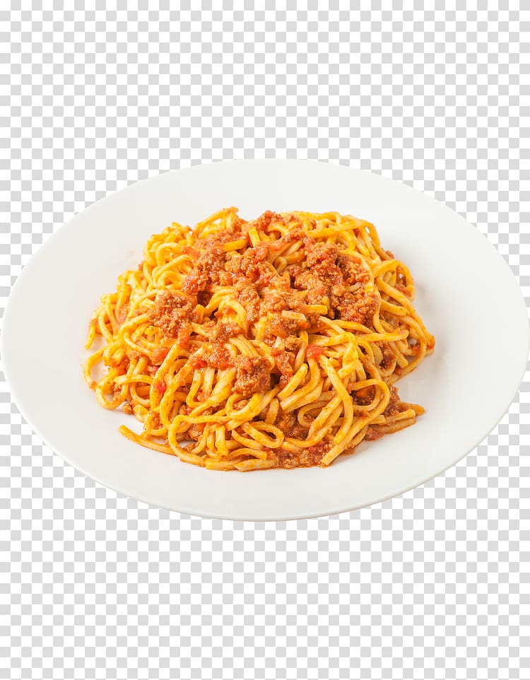 Pasta Bolognese sauce Spaghetti Chinese noodles Al dente, top view spaghetti bolognese transparent background PNG clipart