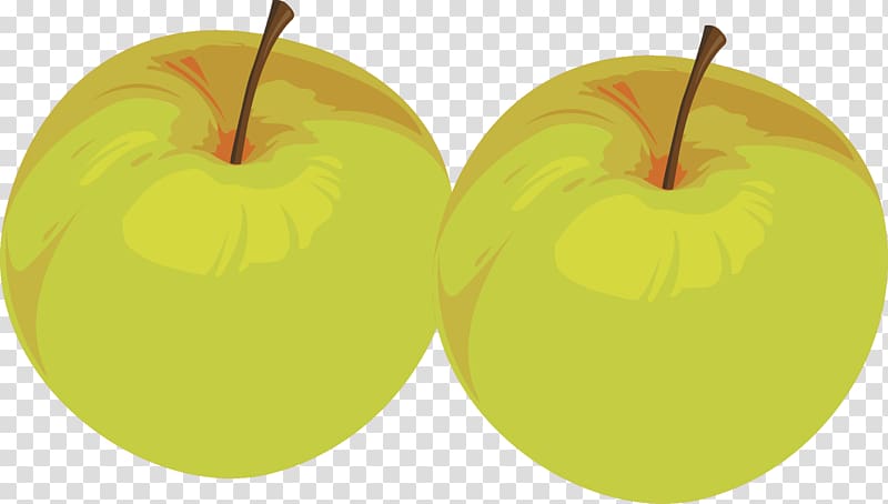 Yellow Apple, Green Apple pull material effect element Free transparent background PNG clipart