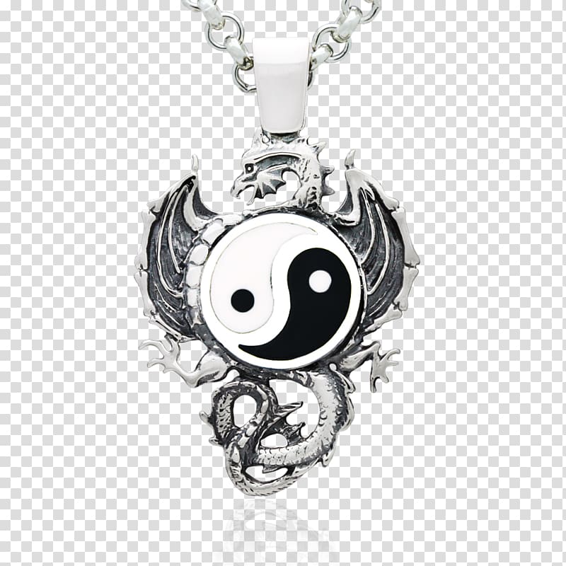 Charms & Pendants Jewellery Necklace Silver Yin and yang, yin yang transparent background PNG clipart