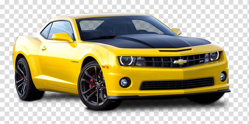 yellow Chevrolet Camaro coupe, Chevrolet Sport transparent background PNG clipart