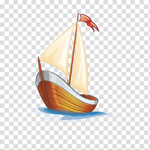 sailboat , Cartoon Sailing ship , Cartoon ship transparent background PNG clipart