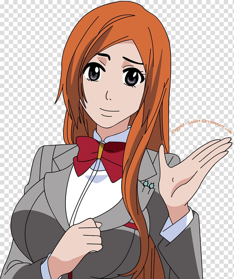 Orihime Inoue Ichigo Kurosaki Karakura Town Rukia Kuchiki Byakuya Kuchiki, ichigo kurosaki transparent background PNG clipart