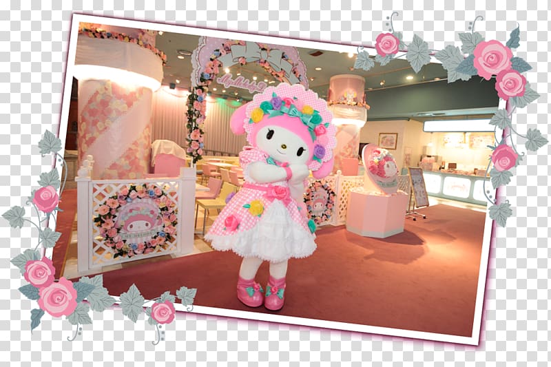 Sanrio Puroland My Melody Cafe Hello Kitty, my melody transparent background PNG clipart