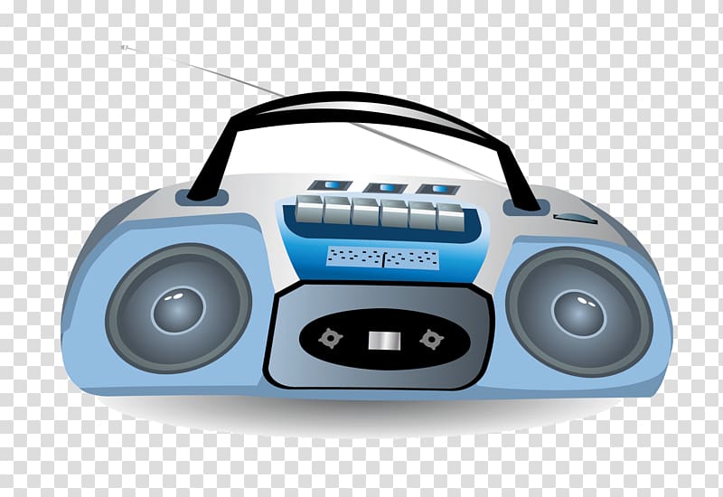 Microphone Compact Cassette Cassette deck Tape recorder, radio transparent background PNG clipart
