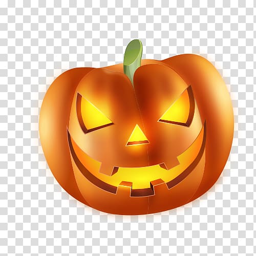 Jack-o-lantern Calabaza Halloween Pumpkin, Creative pumpkin transparent background PNG clipart