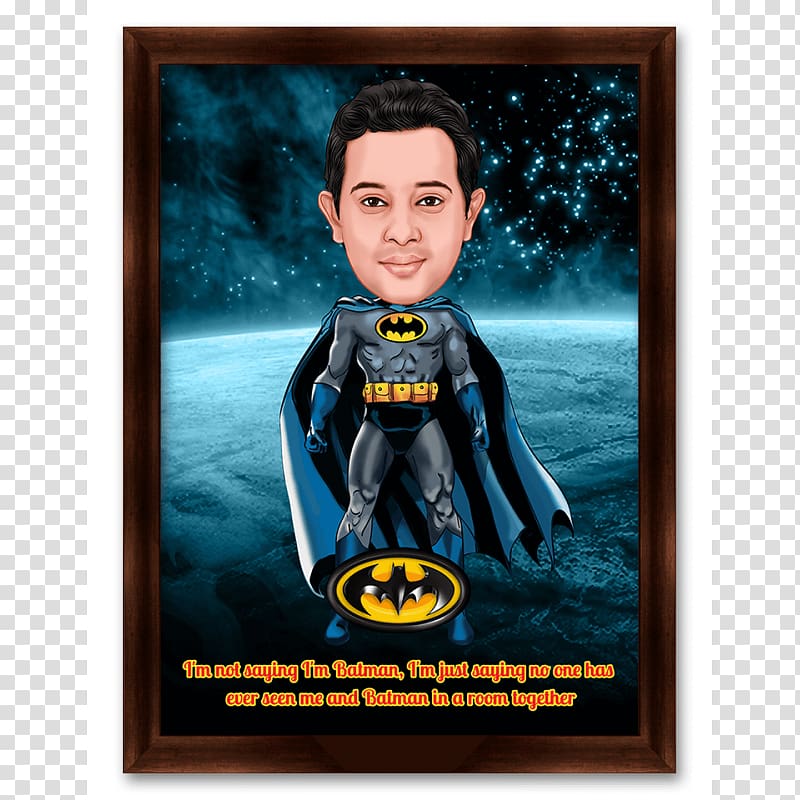 Batman Caricature Gift Birthday Anniversary, batman transparent background PNG clipart