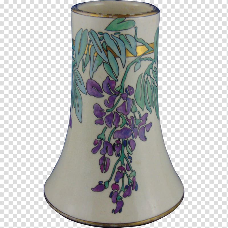 Ceramic Porcelain Art Vase Pottery, wisteria transparent background PNG clipart