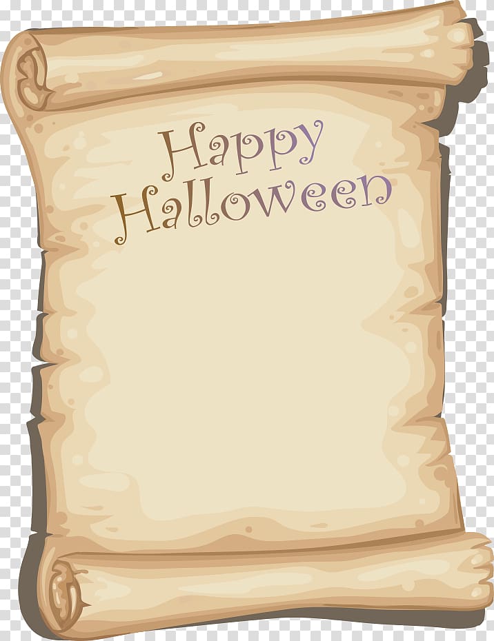 Paper Halloween, Happy Halloween transparent background PNG clipart
