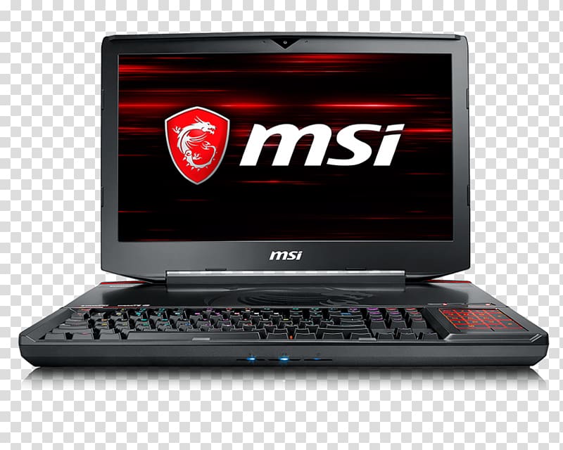 MSI GT83VR Titan SLI Intel Core i7 Micro-Star International Laptop Scalable Link Interface, ultimate gaming pc transparent background PNG clipart