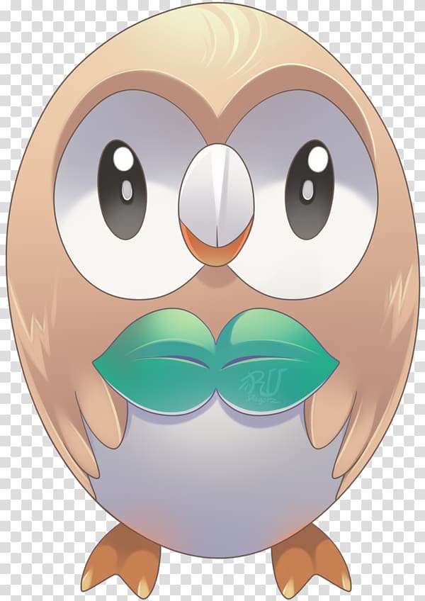 Drawing Pokémon Rowlet Fan art, pokemon transparent background PNG clipart